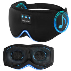 ZHENYEMEI 3D Sleep Mask with Bluetooth Headphones for wireless bedtime listening