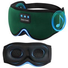 ZHENYEMEI 3D sleep mask with Bluetooth headphones, wireless listening for total night comfort.