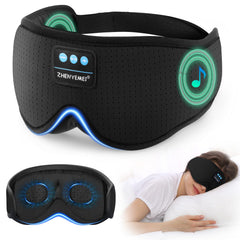 ZHENYEMEI 3D sleep mask with Bluetooth headphones for wireless listening