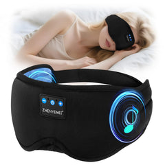 Zhenyemei deep sleep mask with Bluetooth headphones providing immersive audio for restful nights