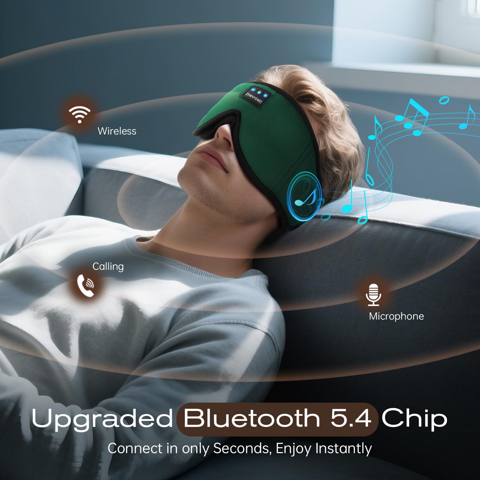 ZHENYEMEI memory foam and soft fabric provide breathable, comfortable wear.
