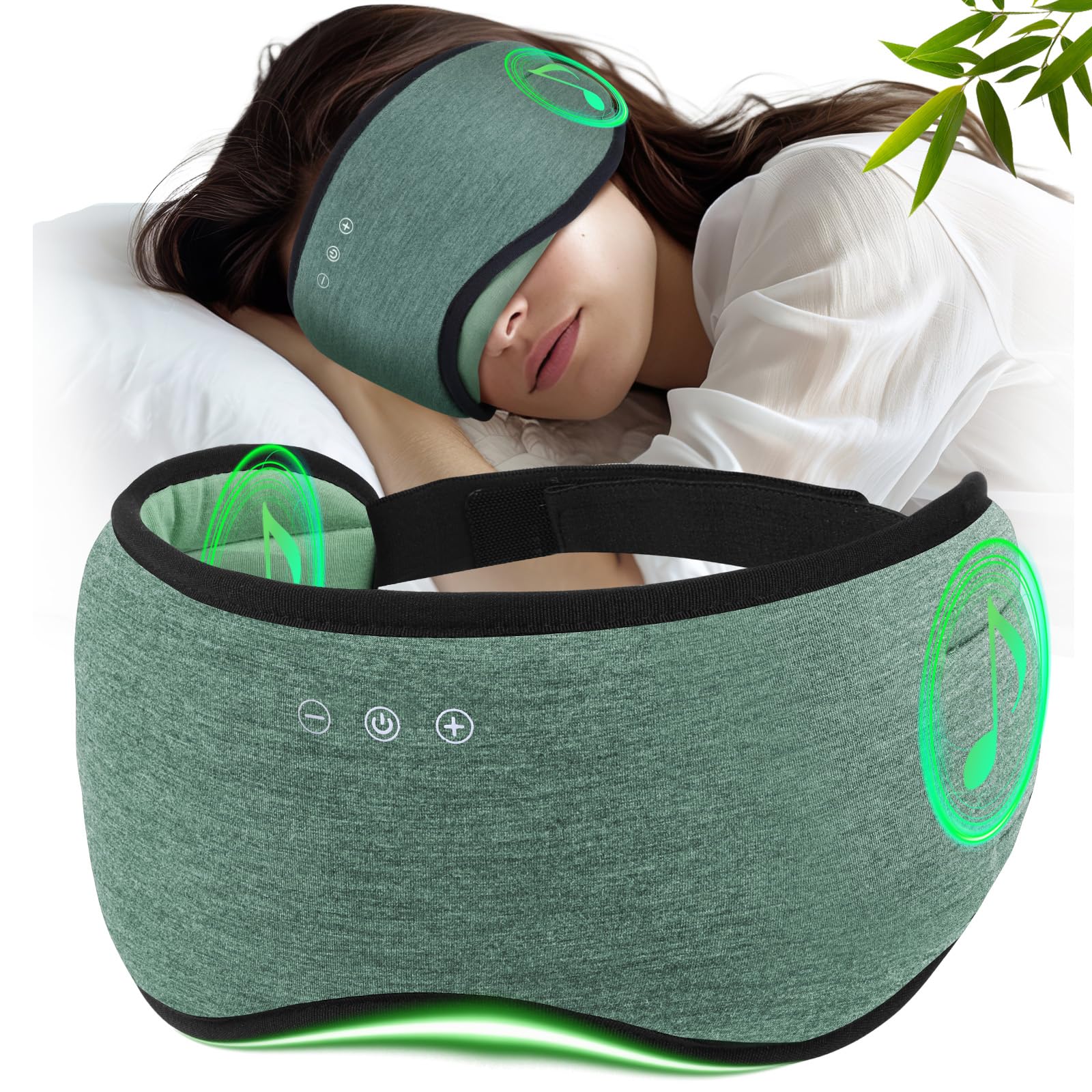 ZHENYEMEI sleep headphones mask ultra comfort for overnight use