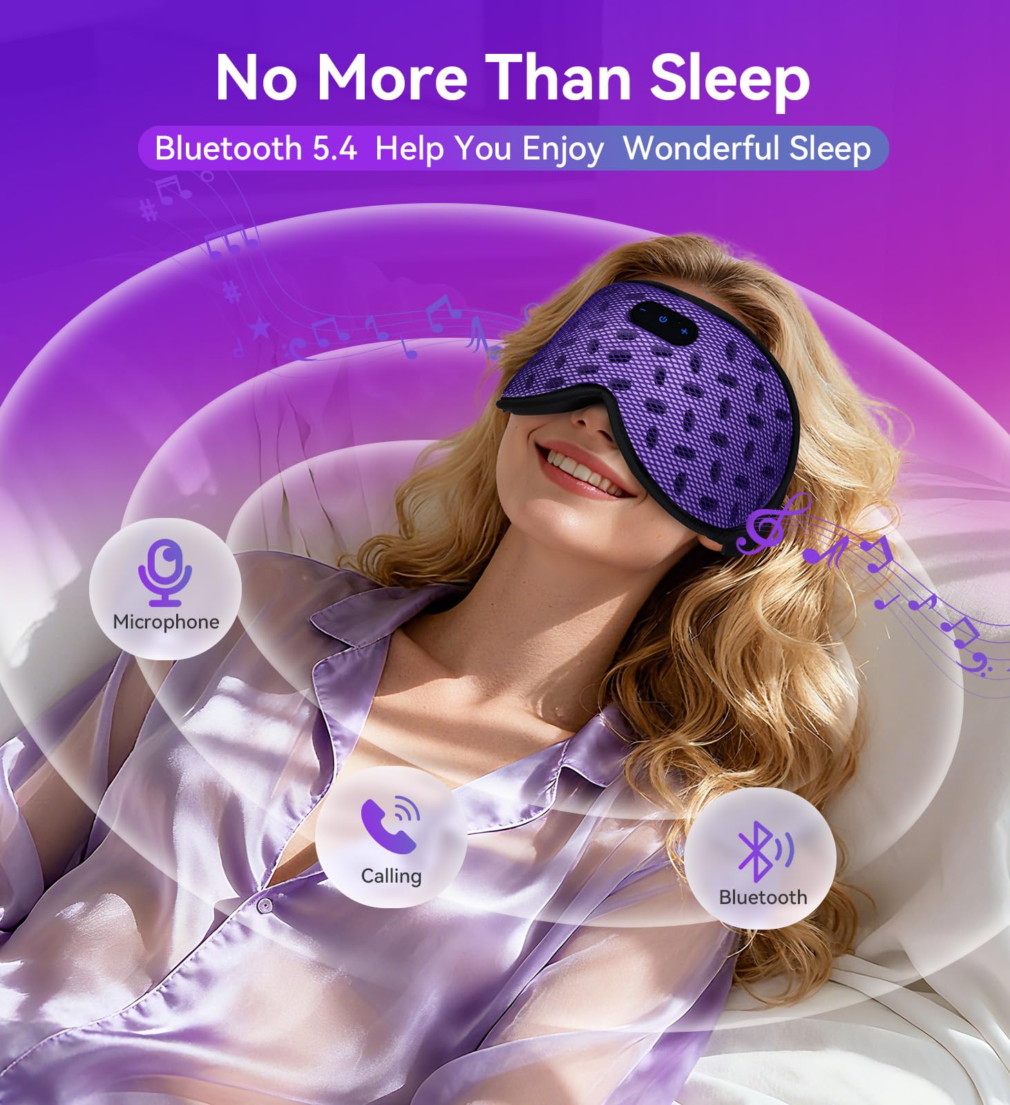 ZHENYEMEI sleep mask suited for side sleepers and various positions