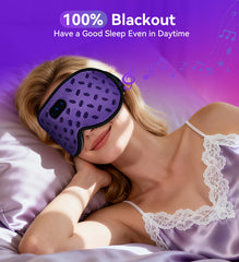 ZHENYEMEI sleep mask nose bridge blocks light for complete darkness