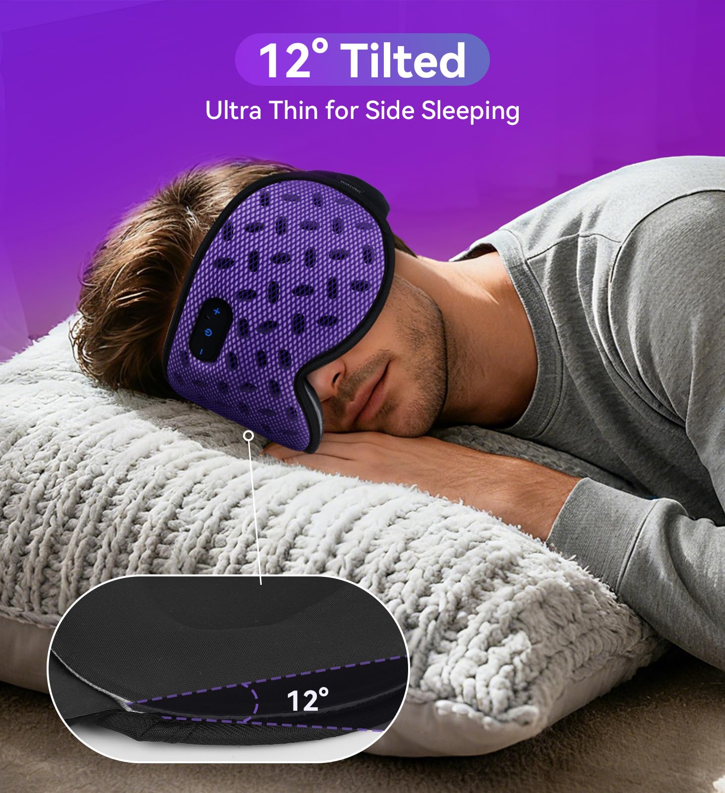 ZHENYEMEI sleep mask removable eye cup design for easy cleaning
