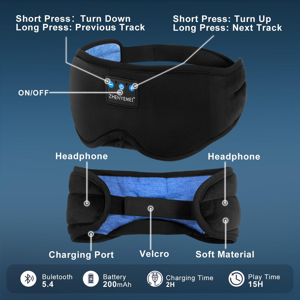 Zhenyemei three-in-one sleep mask music calls for versatile use