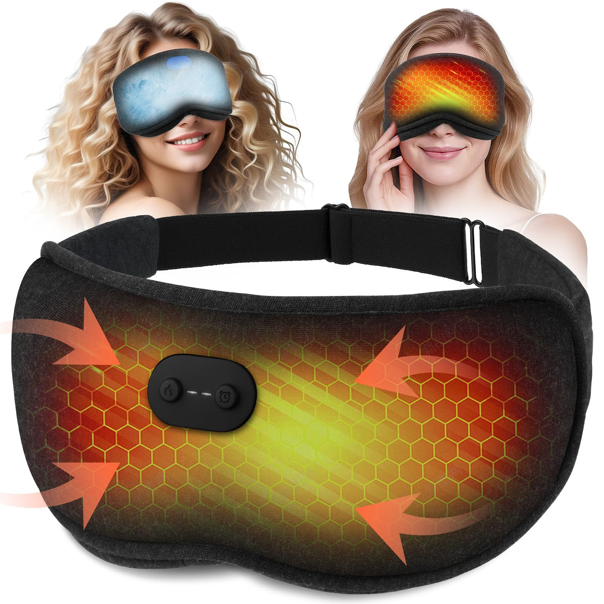 ZHENYEMEI heated eye mask with seaweed cotton for breathable comfort