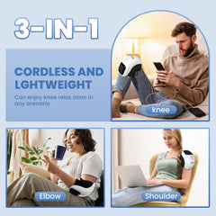 Ergonomic wrap design of ZHIXJIA knee massager hugs the knee securely.