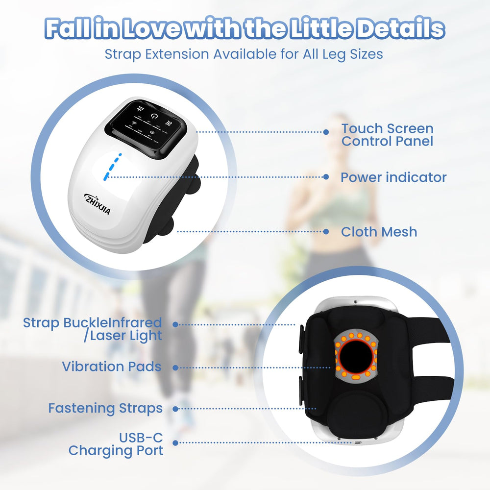 LED touch screen on ZHIXJIA massager for simple operation and control.