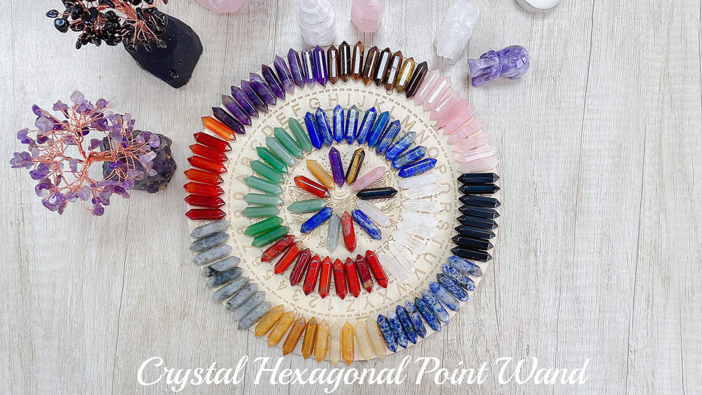 ZHIYUXI Clear Quartz wand in hand for portable calm and focus.