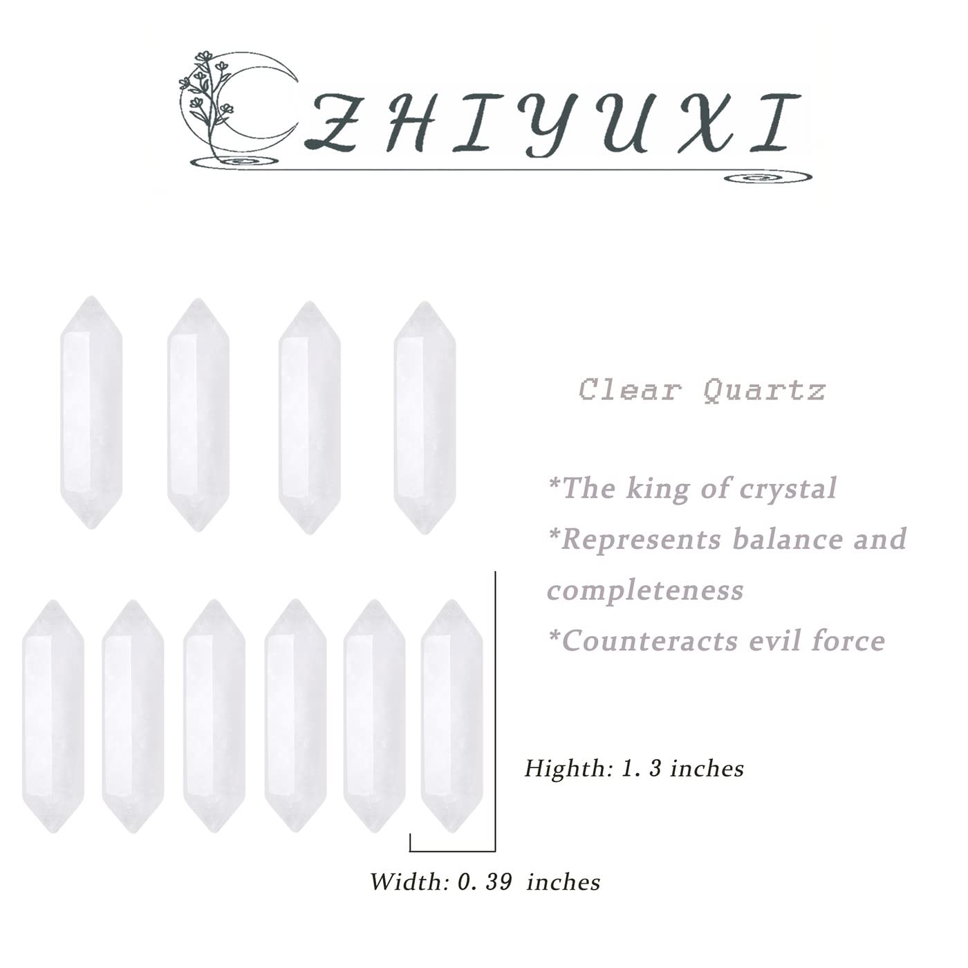 ZHIYUXI Clear Quartz wand meditation setup supports focus and mindfulness.