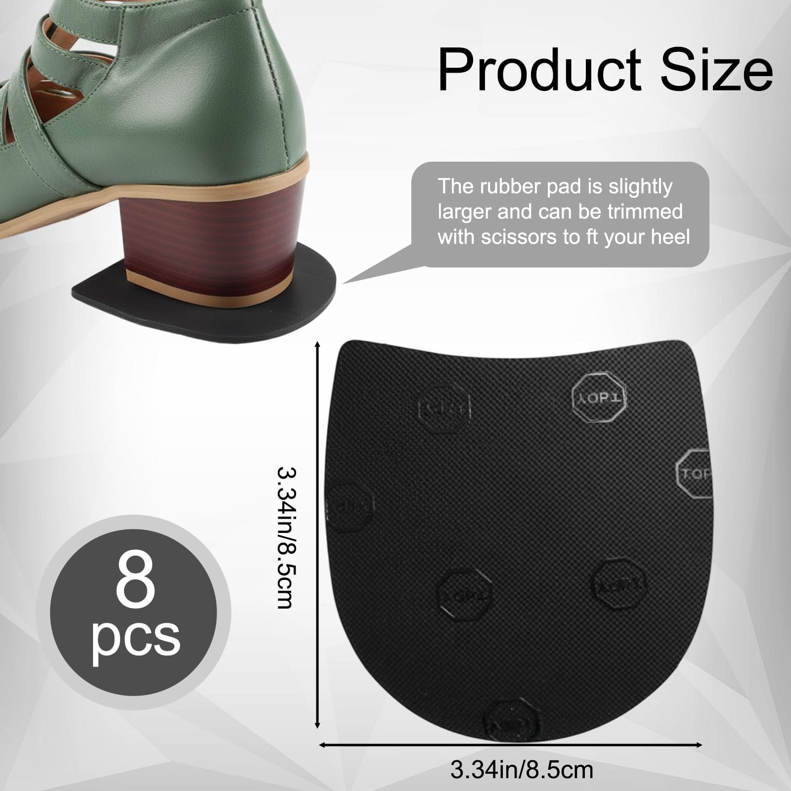 ZHLKHIOP rubber heel repair kit laid out for DIY maintenance