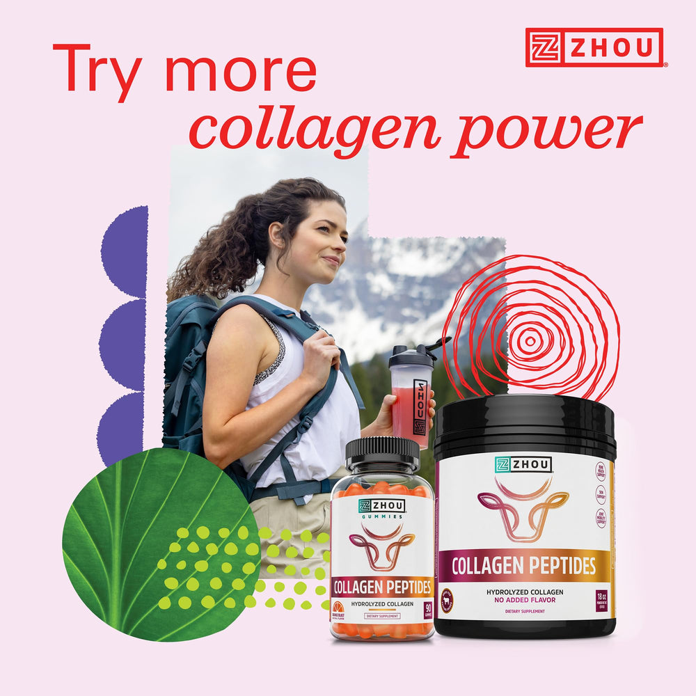ZHOU Collagen Peptides in smoothies or baking for simple recipe integration.