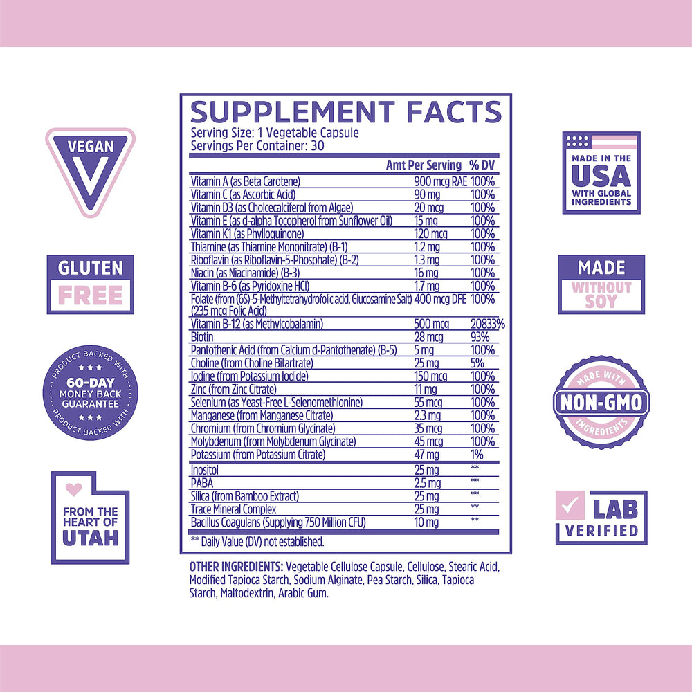 Close-up of Zhou Daily Boost capsules highlighting probiotic blend.
