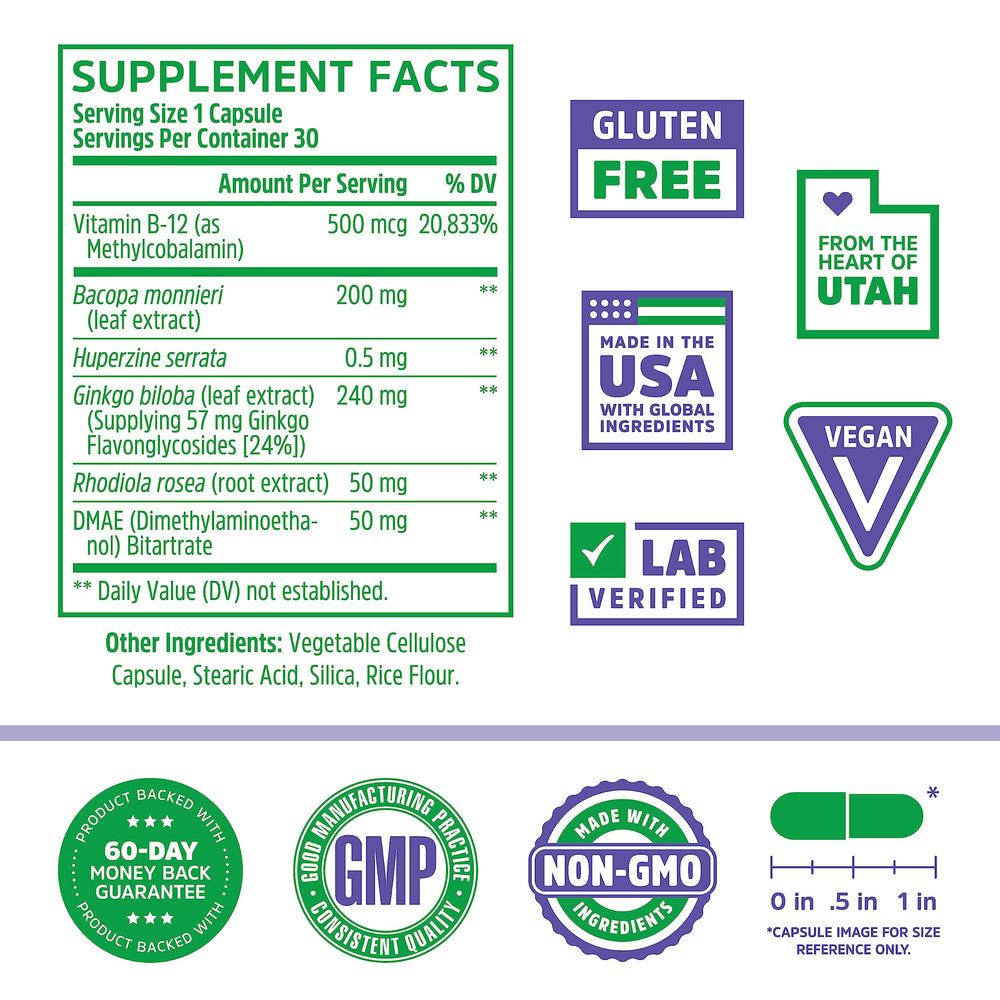 Zhou Neuro-Peak capsules closeup showing texture for daily focus