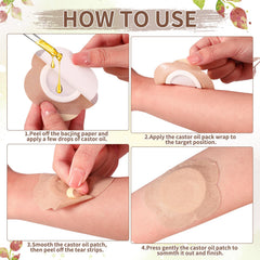 ZhouBoat castor oil patch on the back for stable adhesion.