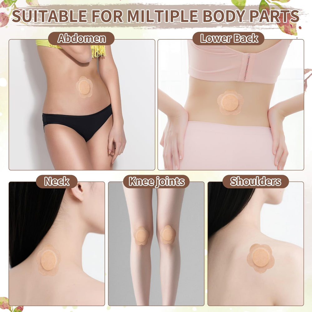 ZhouBoat castor oil patch on the knee area for mobility support.