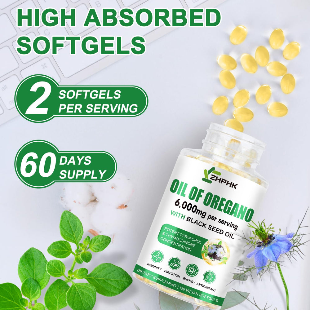 ZHPHK bottle close-up label highlights 6000mg potency per serving for strong daily support.