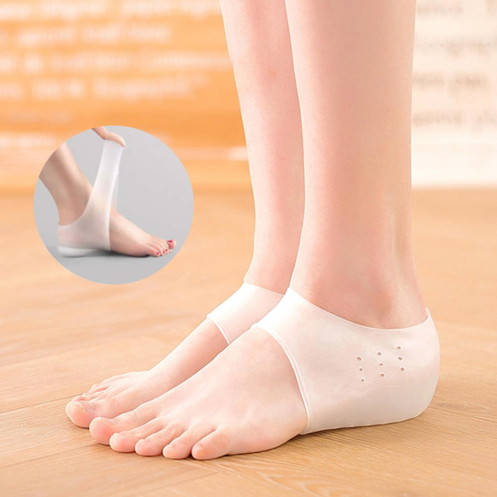 ZHQZZPH heel-cup insoles help maintain balance during walks.