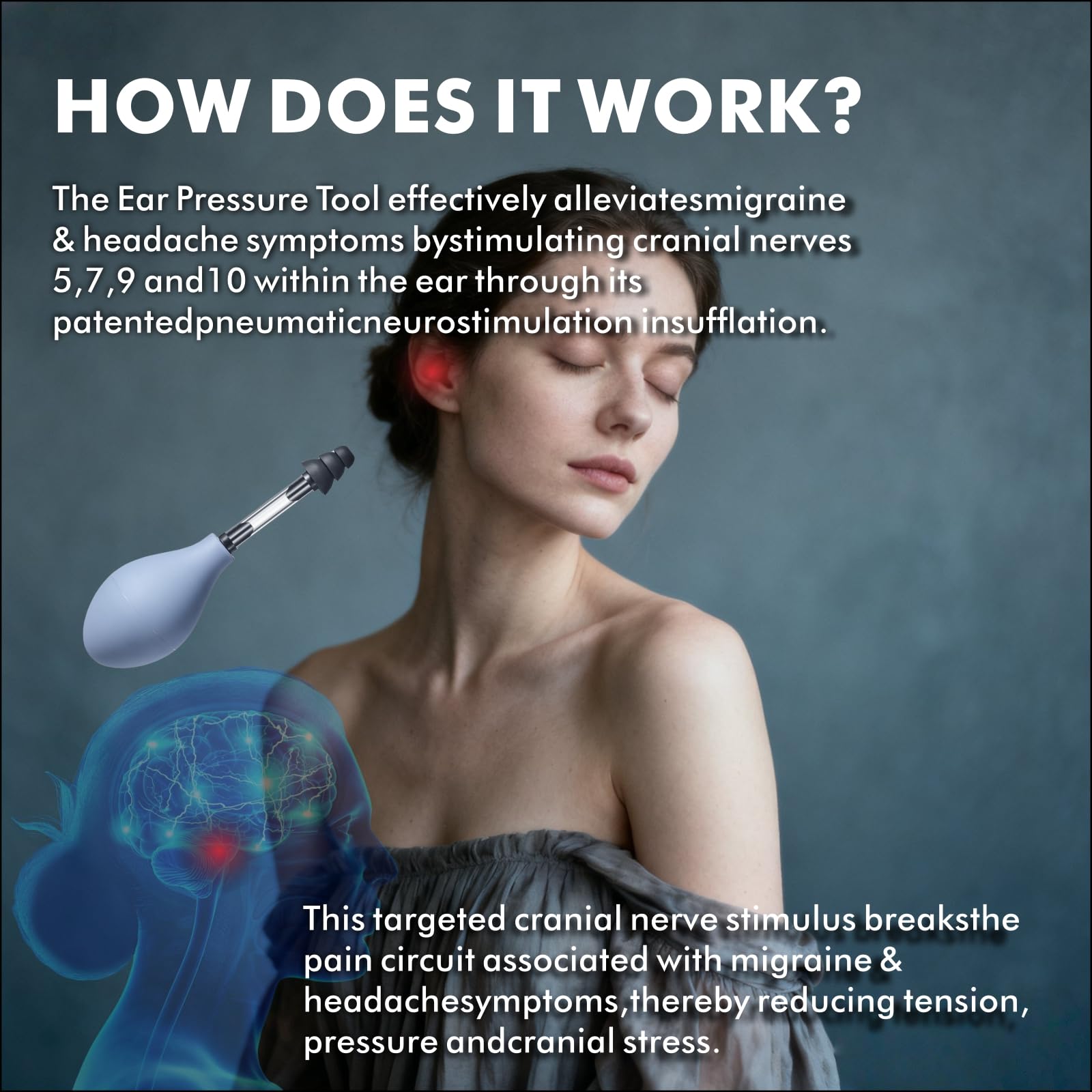 ZIDE ear pressure relief device shown in travel scene near airplane window for on-the-go relief