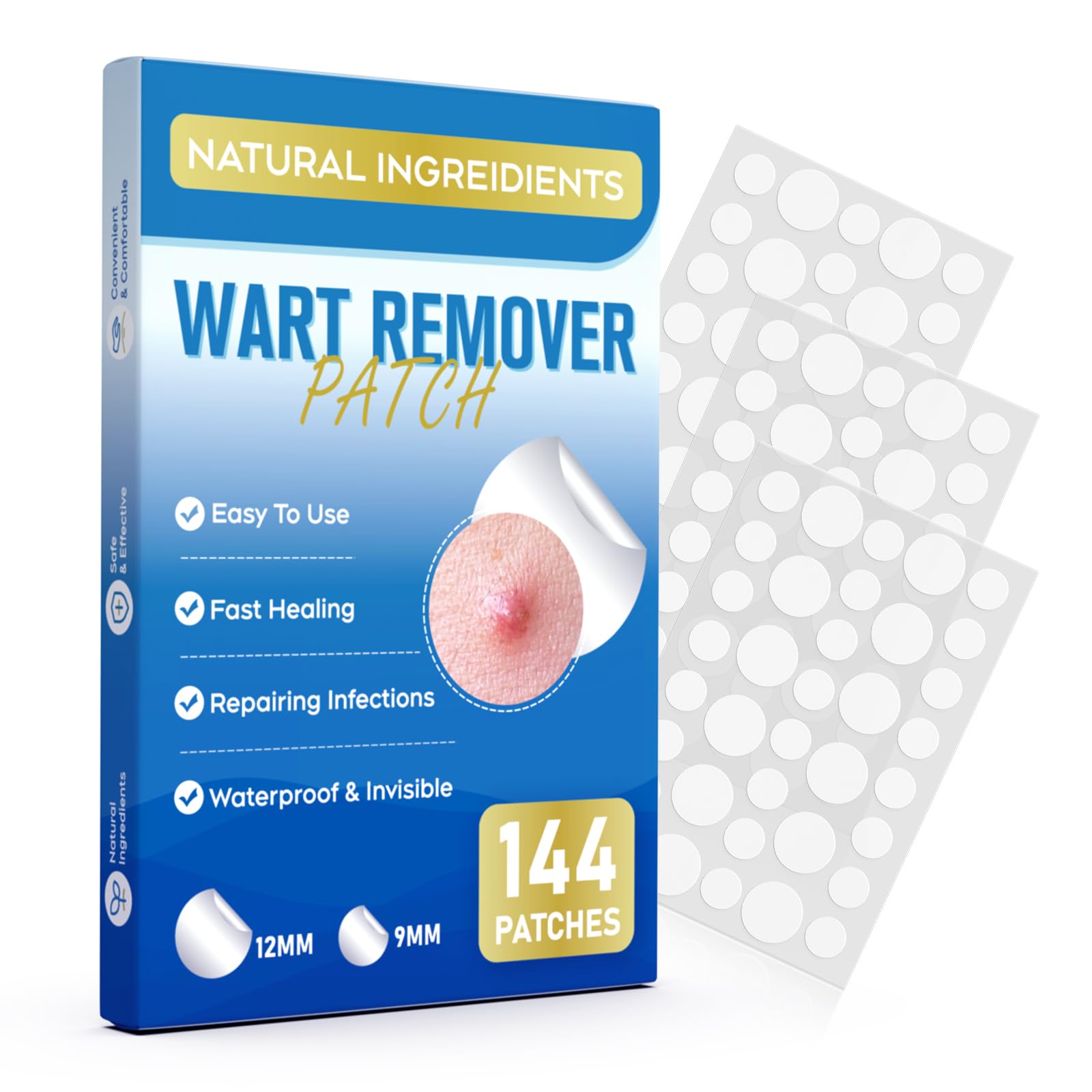ZIHYO Wart Remover Patches gentle botanical formula suitable for sensitive skin