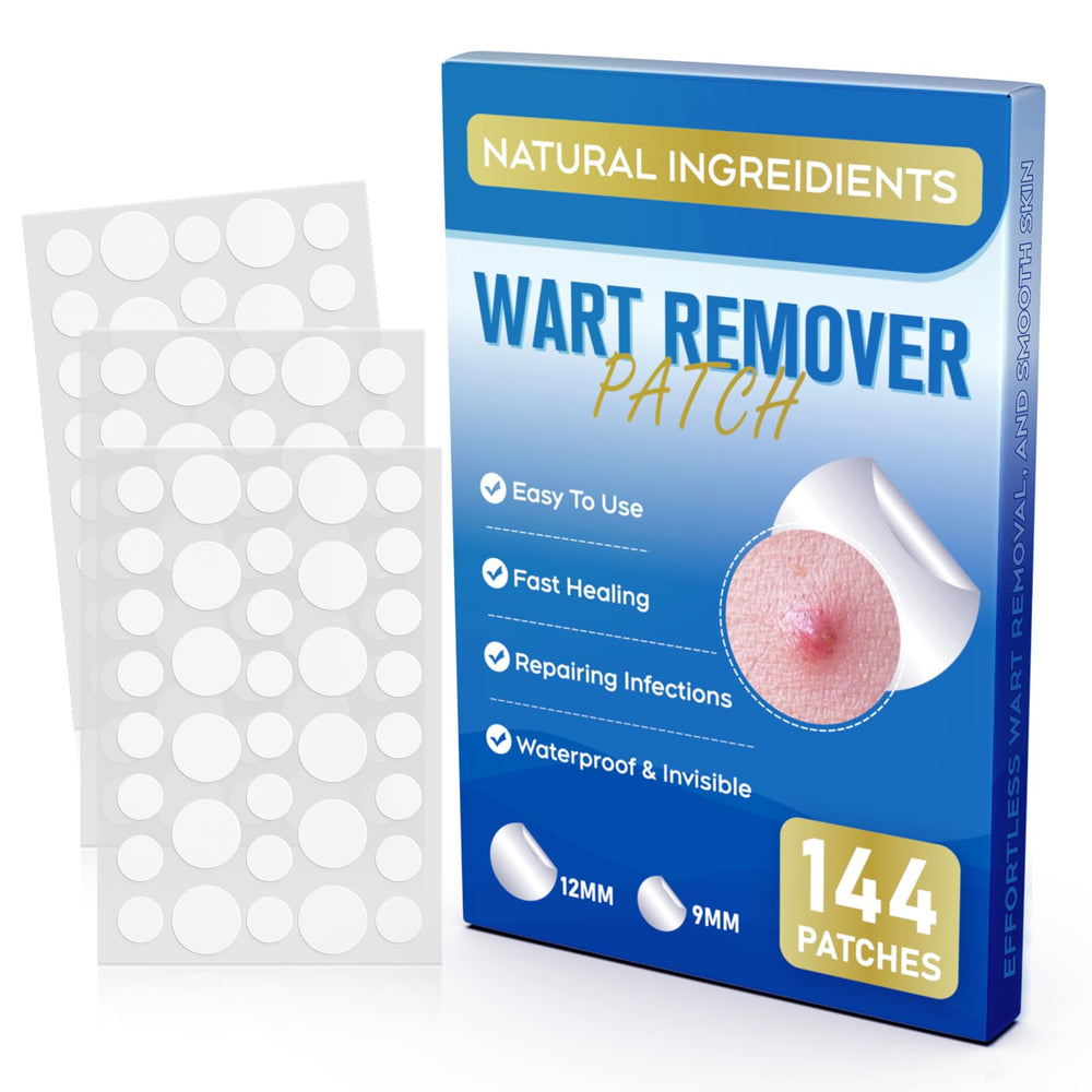 ZIHYO Wart Remover Patches packaging shown with individually wrapped sheets for hygienic on-the-go use