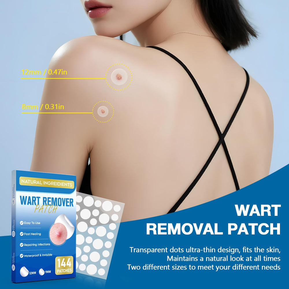 ZIHYO Wart Remover Patches portable case highlighting travel-friendly design