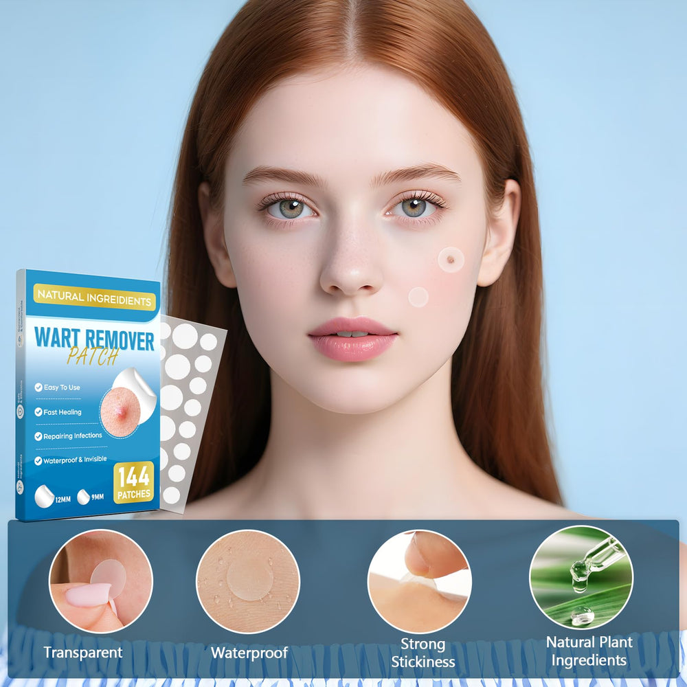 ZIHYO Wart Remover Patch water-resistant design stays on during showers.