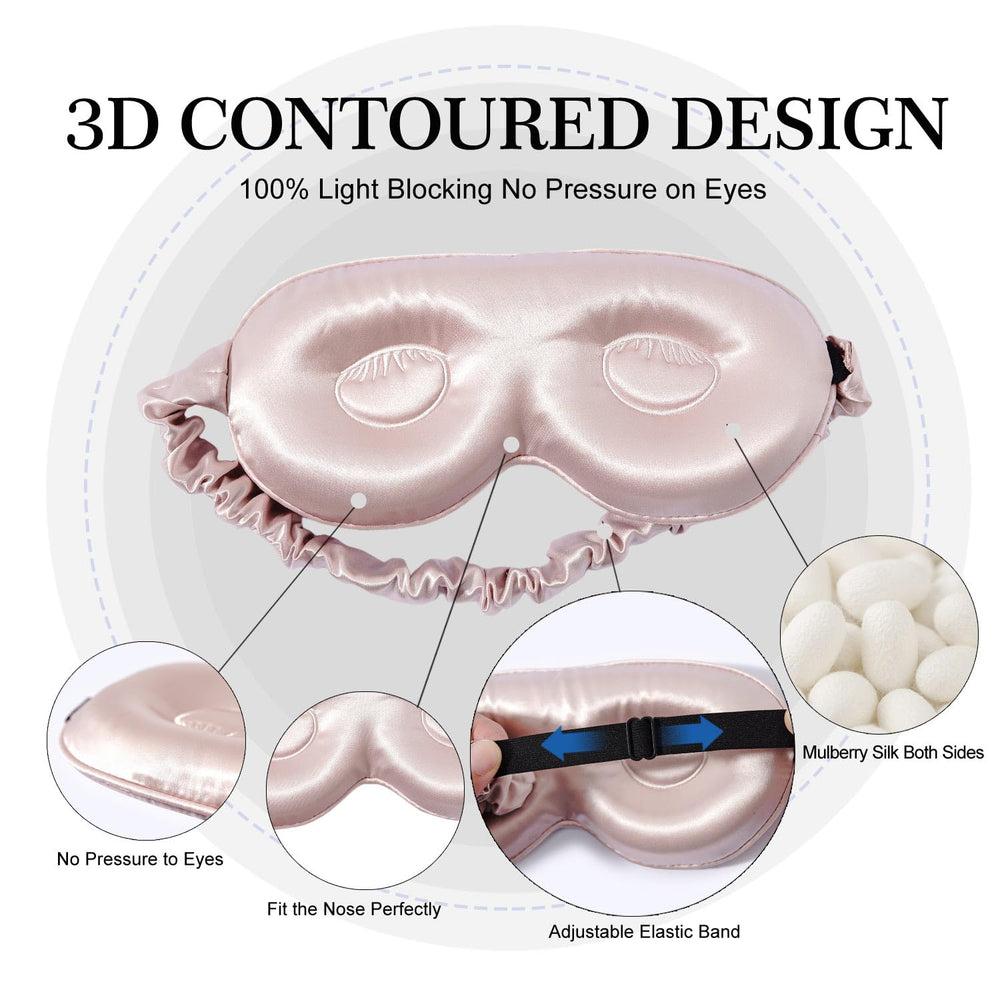 ZIMASILK 3D contoured eye cups prevent pressure on lashes and eyes.