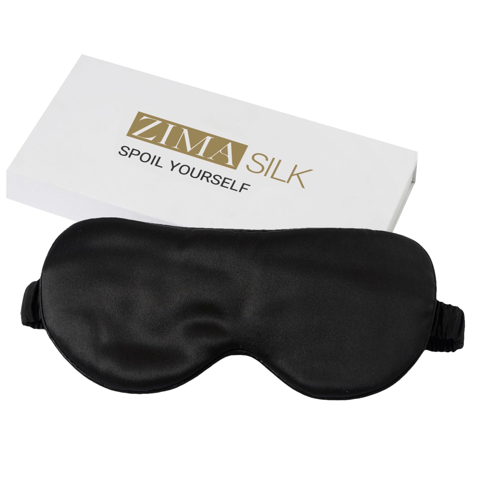 ZIMASILK adjustable sleep mask with 100 percent silk for luxurious comfort during rest.
