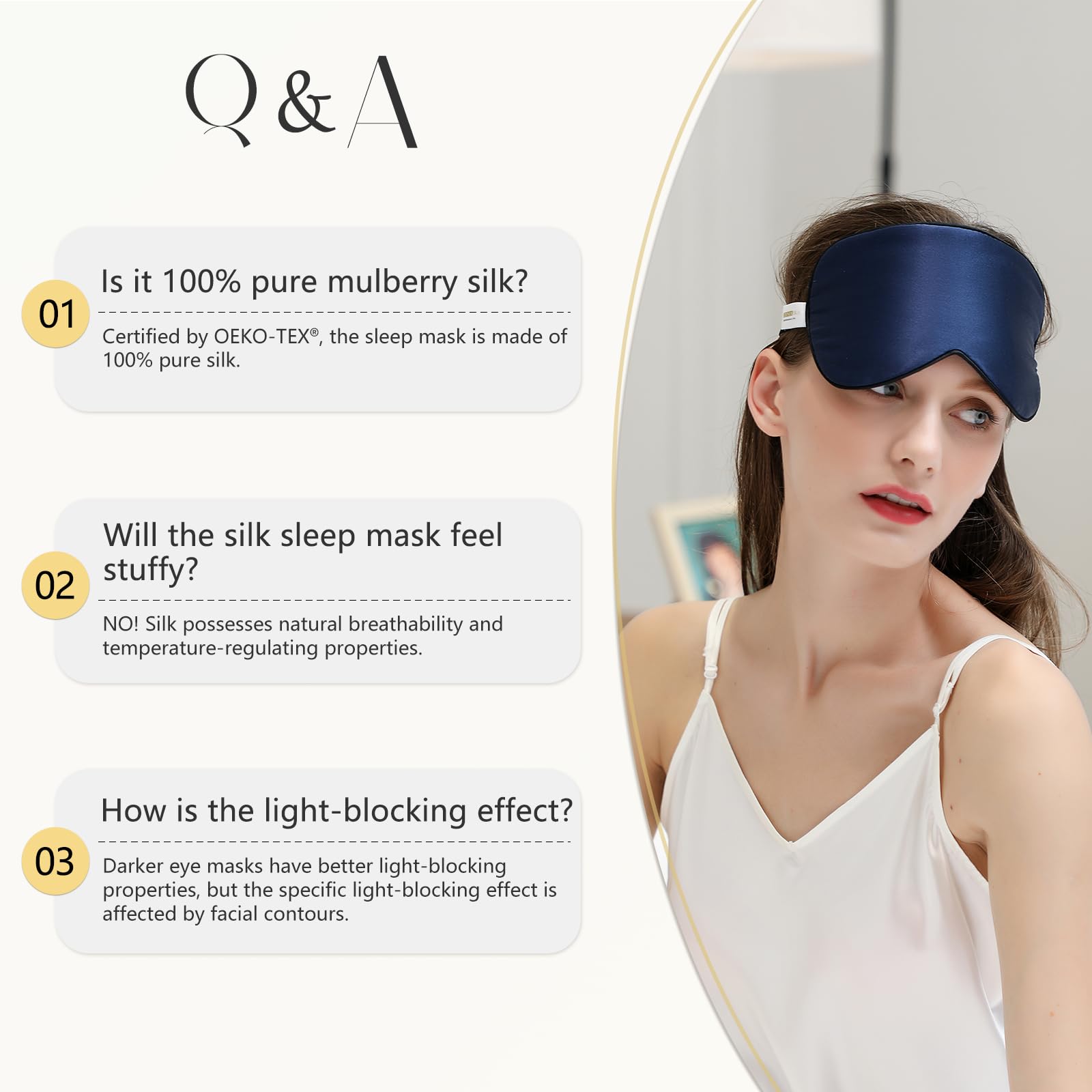 ZIMASILK breathable mulberry silk helps stay cool during rest