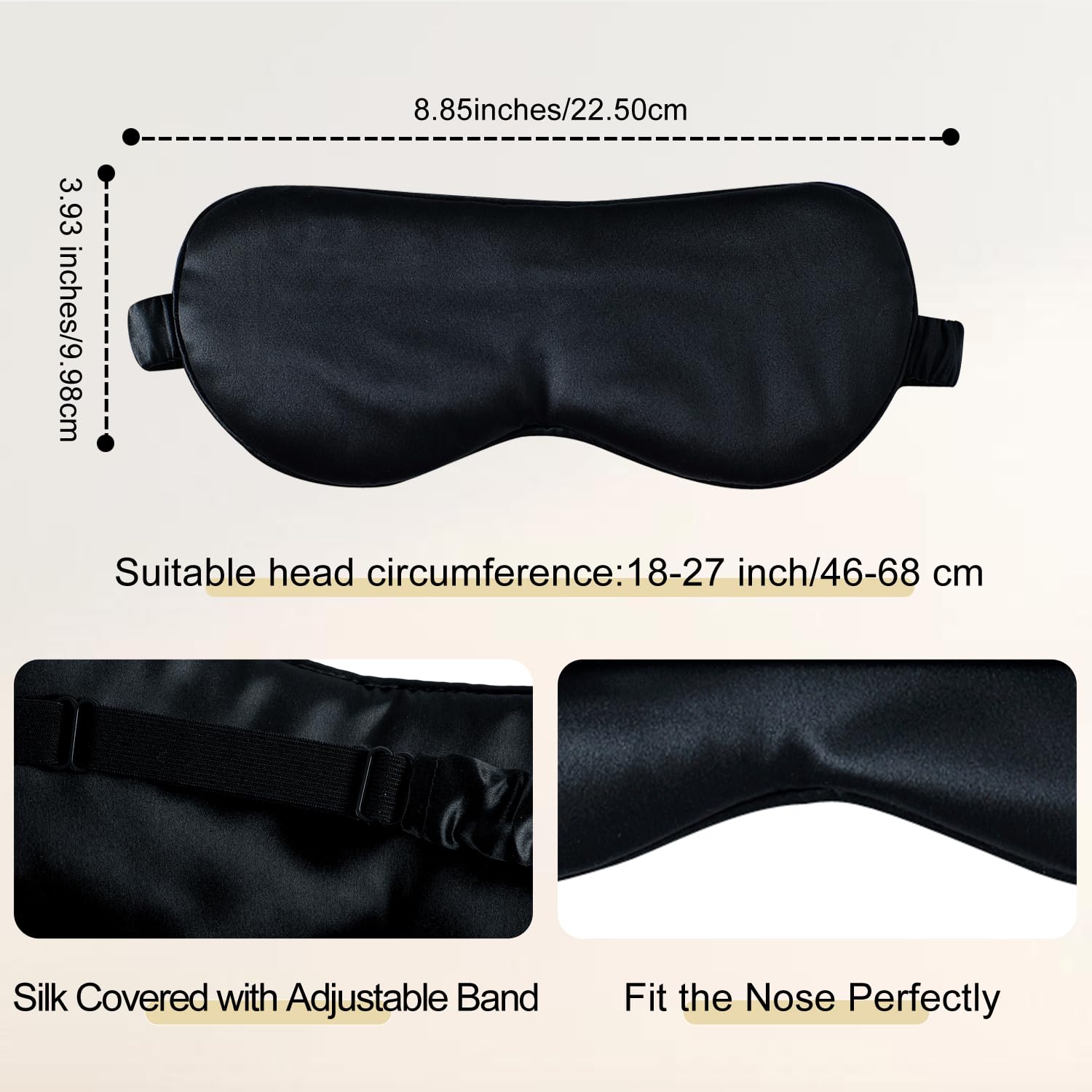ZIMASILK breathable ultra-soft sleep mask worn over eyes for restful night.