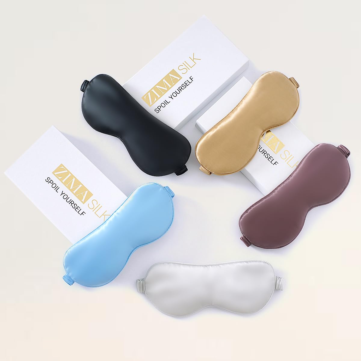 ZIMASILK elegant unboxing packaging highlights premium presentation.