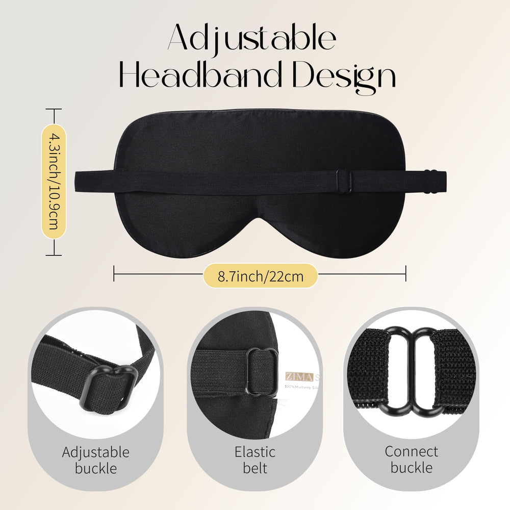 ZIMASILK lightweight ergonomic headband promotes relaxed wear without tangling hair.