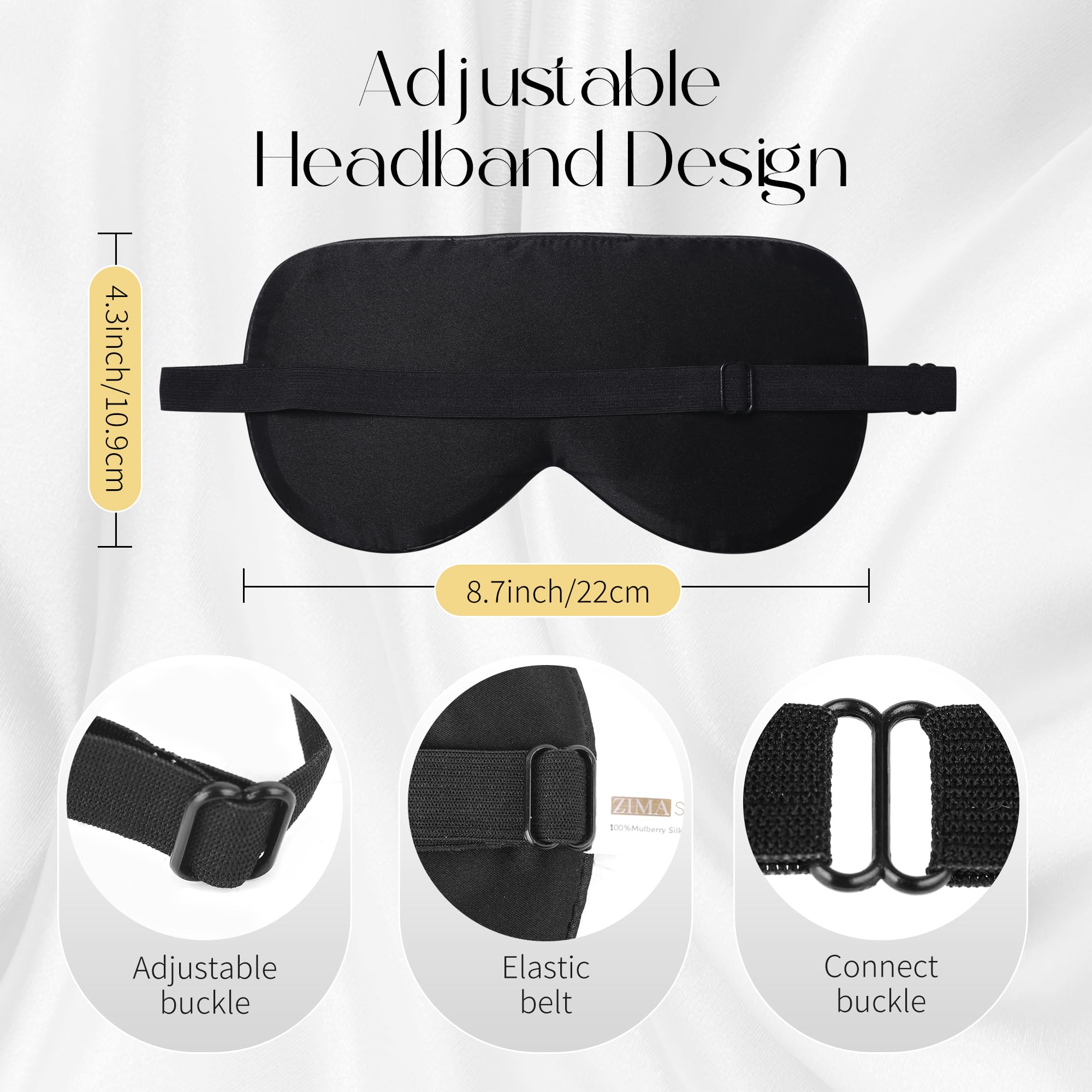 ZIMASILK lightweight sleep mask feels barely there for relaxed sleep