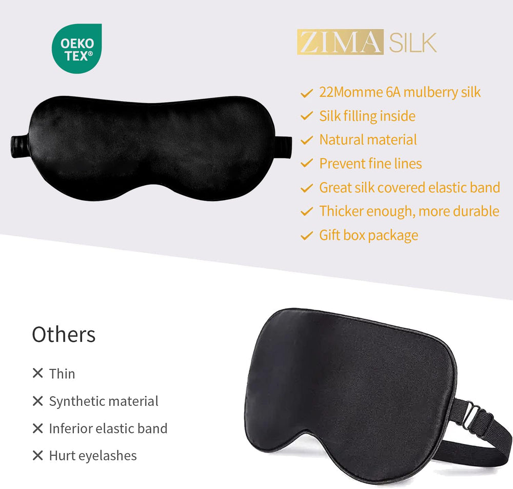 ZIMASILK silk-wrapped elastic band prevents tight marks on the head.
