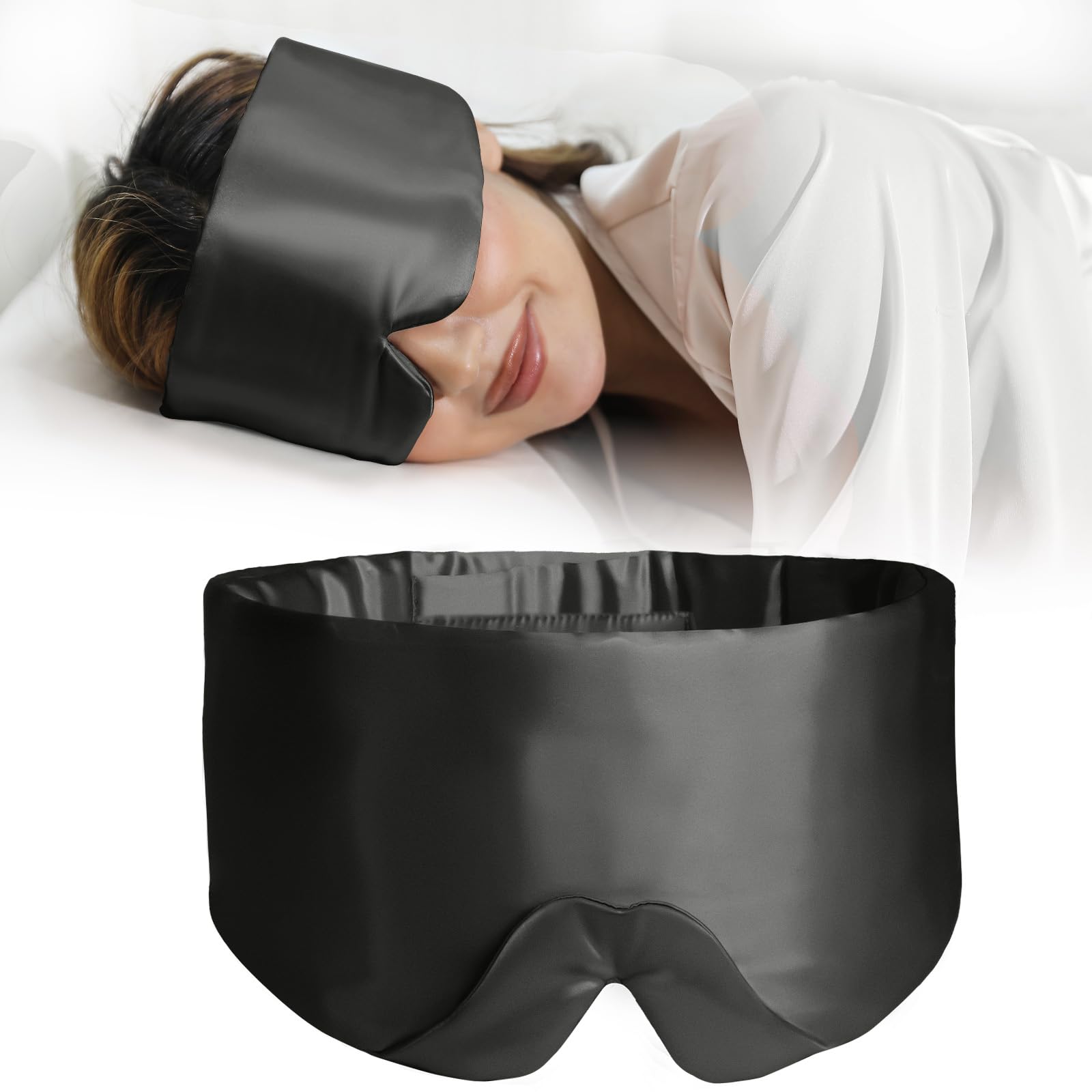 ZIMASILK sleep mask with full silk interior offers luxurious comfort for restful nights