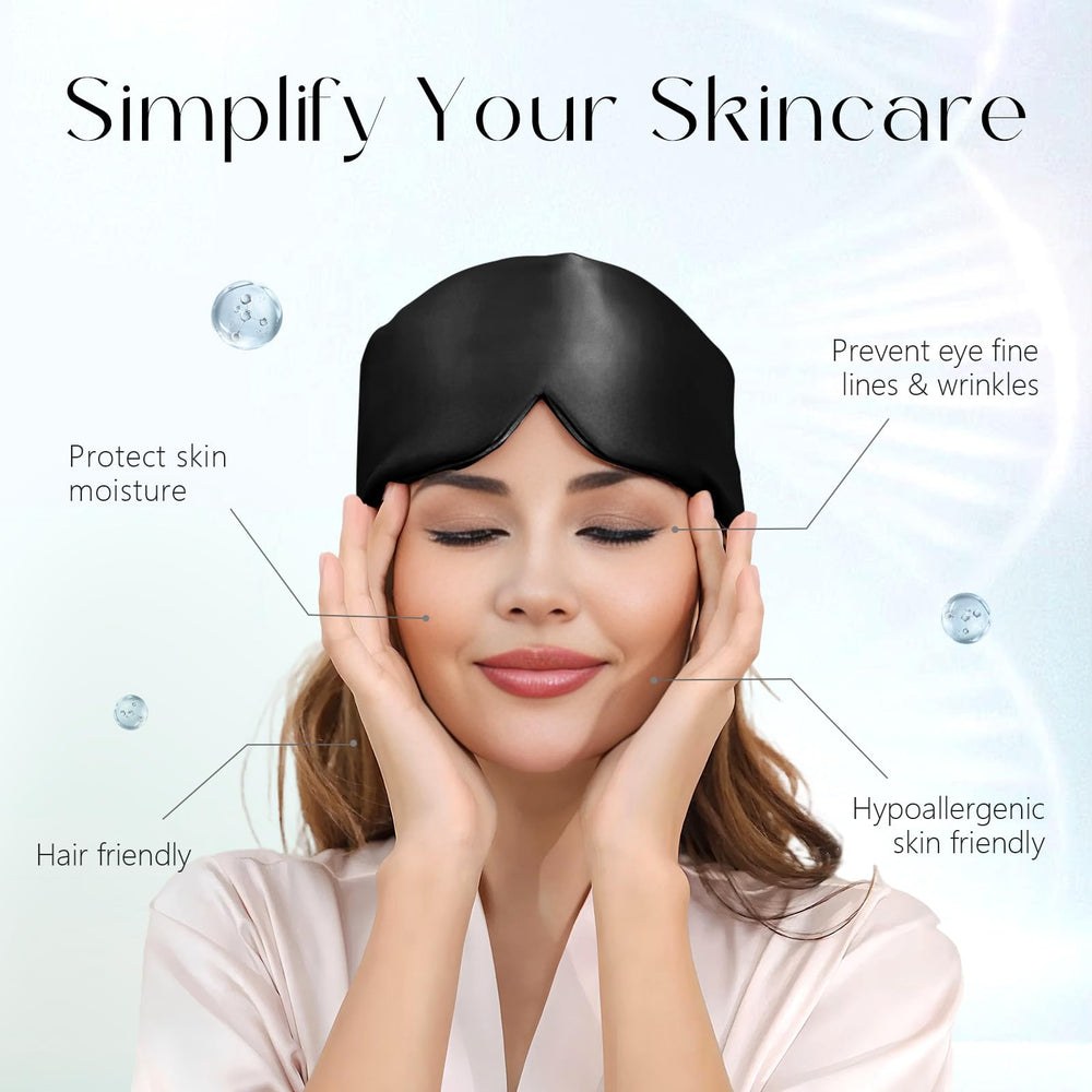 ZIMASILK sleep mask nose wing blackout design blocks light for deeper rest