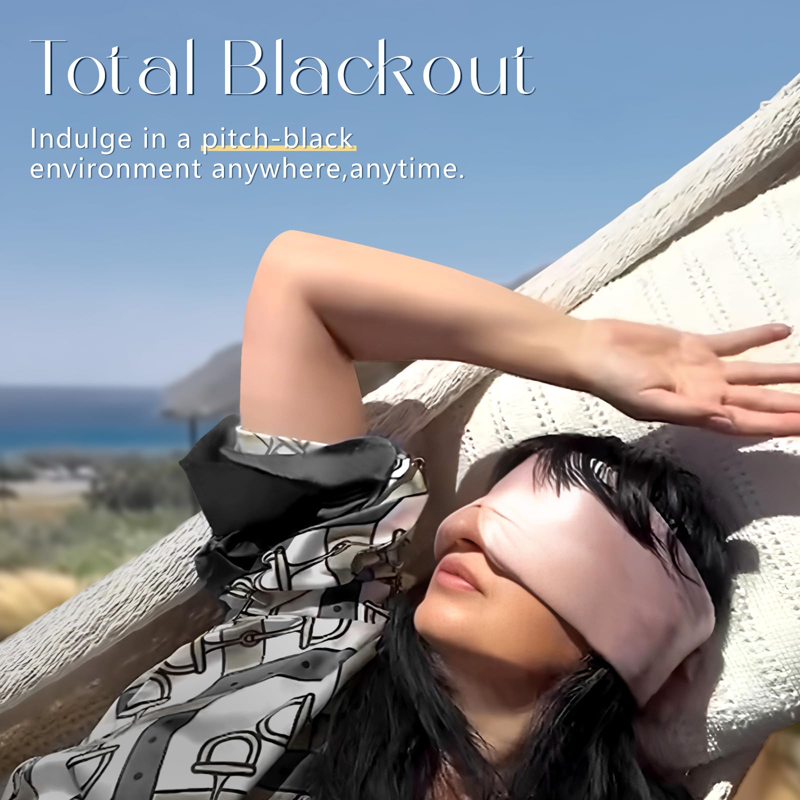 ZIMASILK sleep mask provides side-sleeper comfort and gentle skin contact