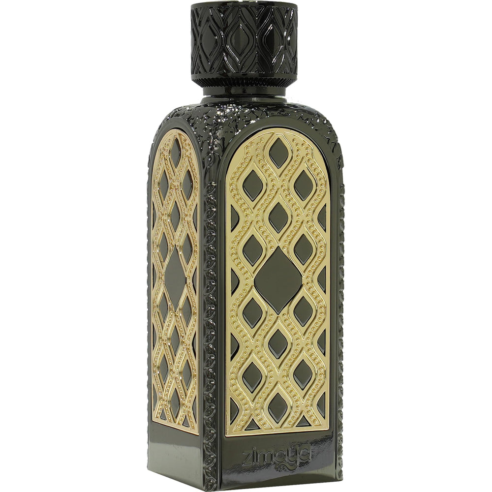 Zimaya Al Safwah bottle top view highlights elegant packaging and premium fragrance for occasions.