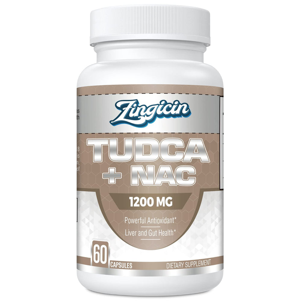 Zingicin TUDCA NAC bottle for daily liver support