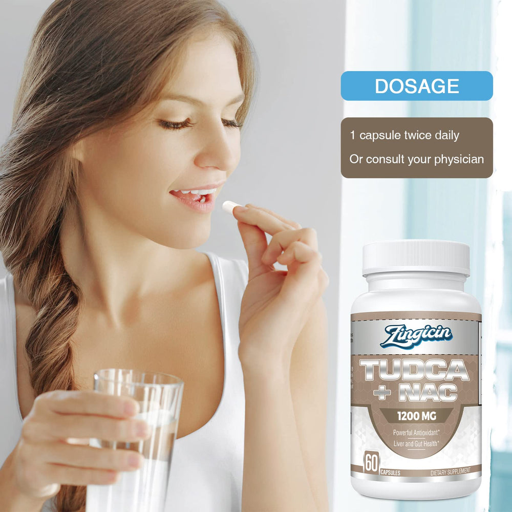 Zingicin TUDCA with NAC setup suggesting a balanced, health-focused lifestyle