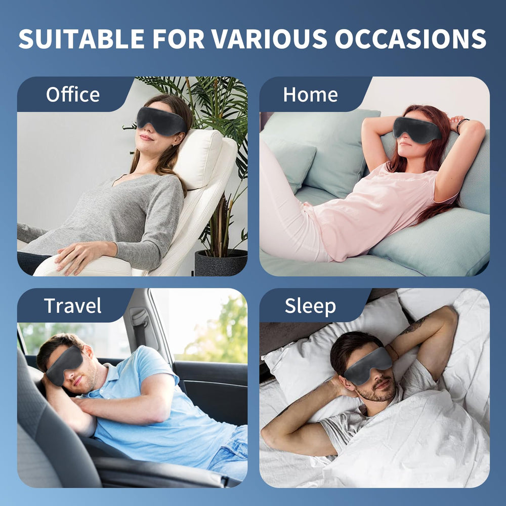 Zinpaza soft eye mask material emphasizes gentle skin-friendly touch.