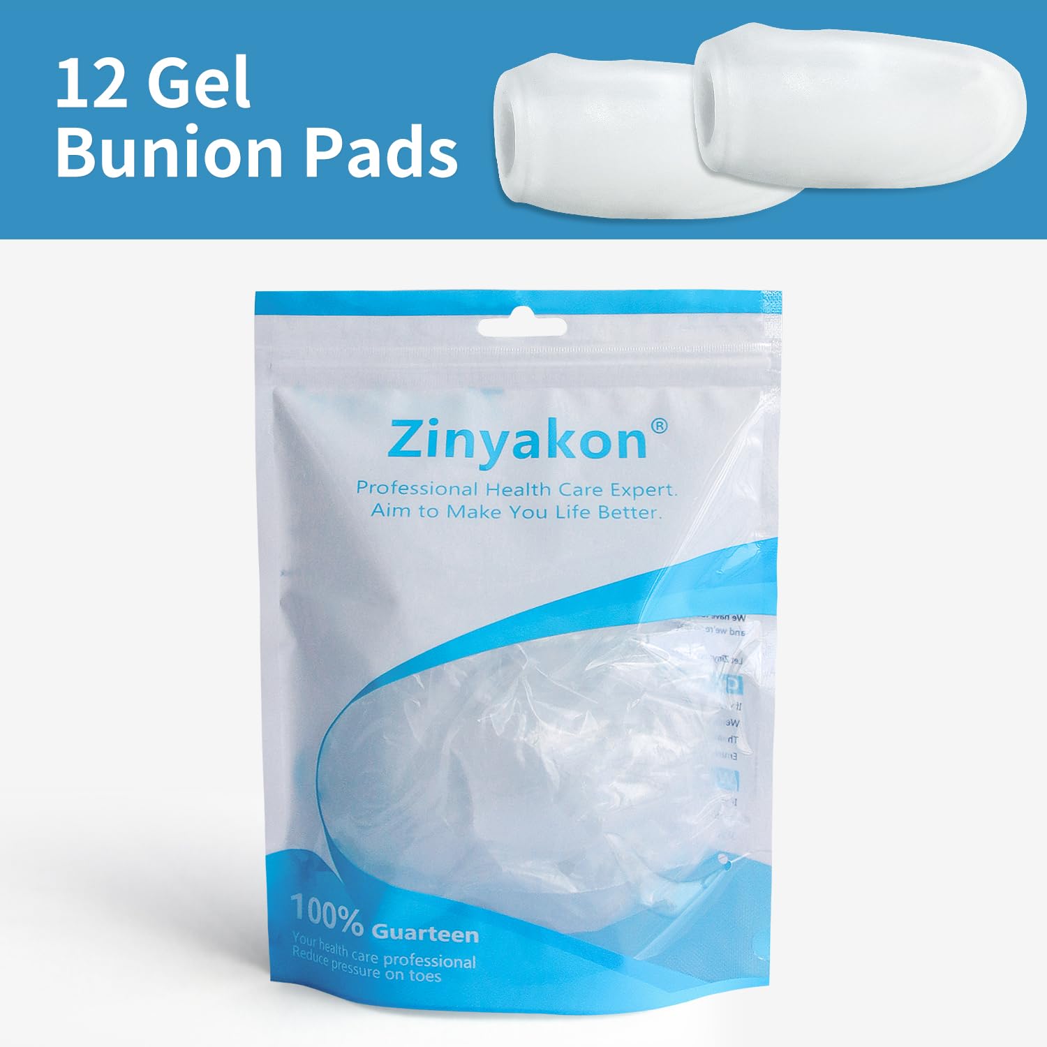 Zinyakon unisex bunion guard pack for daily wear.