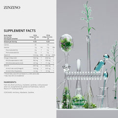 Zinzino BalanceOil+ bottle side view highlights convenient liquid supplementation