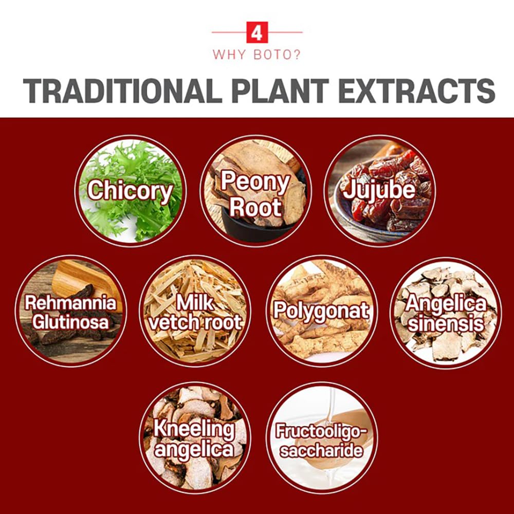 Korean red ginseng roots used in ZIOSTAND BOTO formulation.