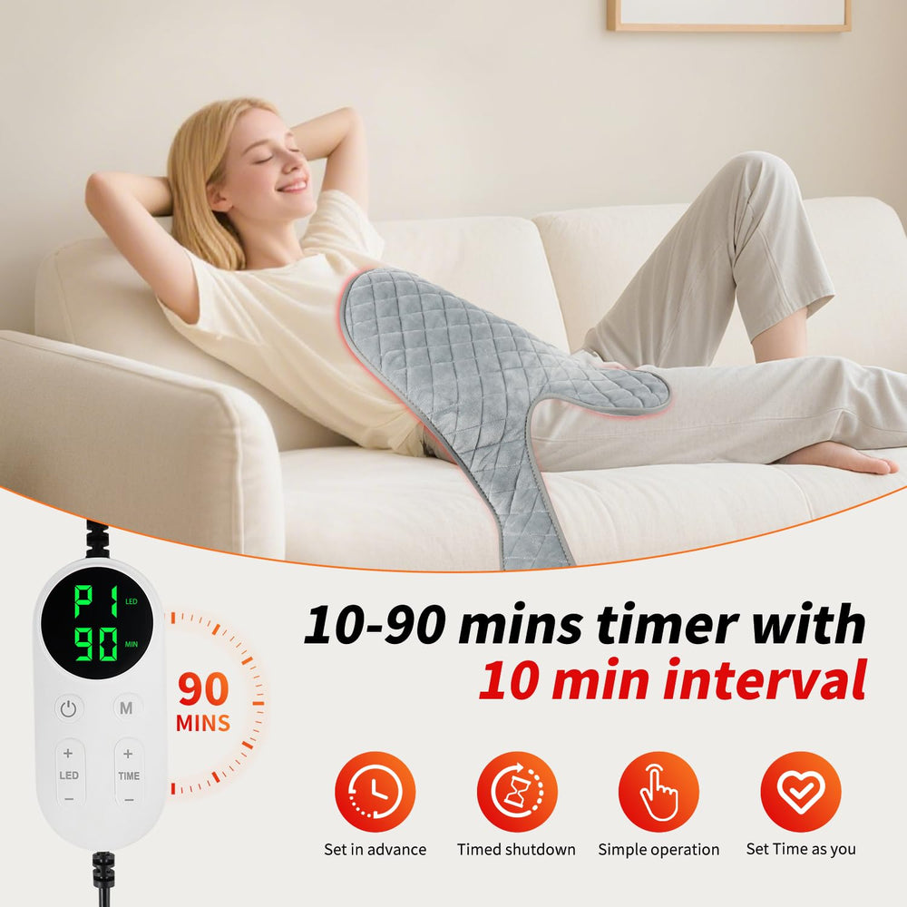 Ziptly timer displays 10 to 90 minutes for hands-free sessions.