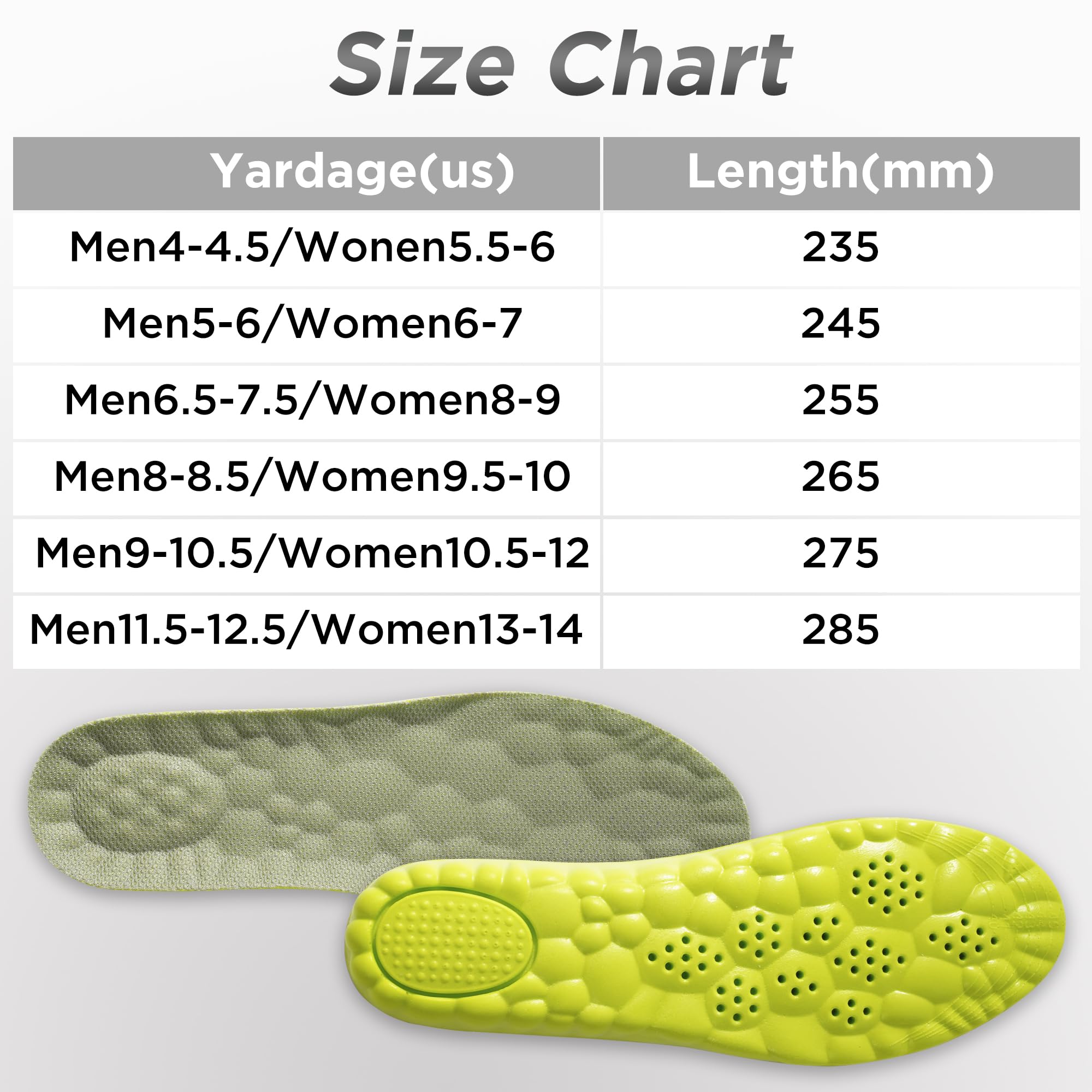 Ziwigik cut-to-fit insoles adapt to casual shoes, boots, and sneakers.