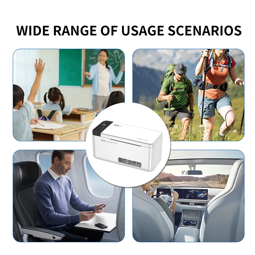 ZKSCool insulin cooler box charging cable for home and car use