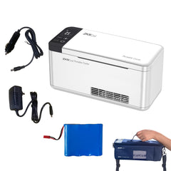 ZKSCool insulin cooler box front view, compact travel-ready design for insulin storage